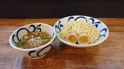 Miso Tsukemen with Marinated Egg
